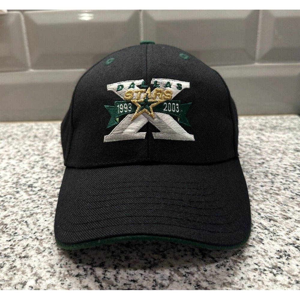 VTG Dallas Stars HatBlack 10th Year Anniversary Strap Back NHL Hockey New‎ Era
